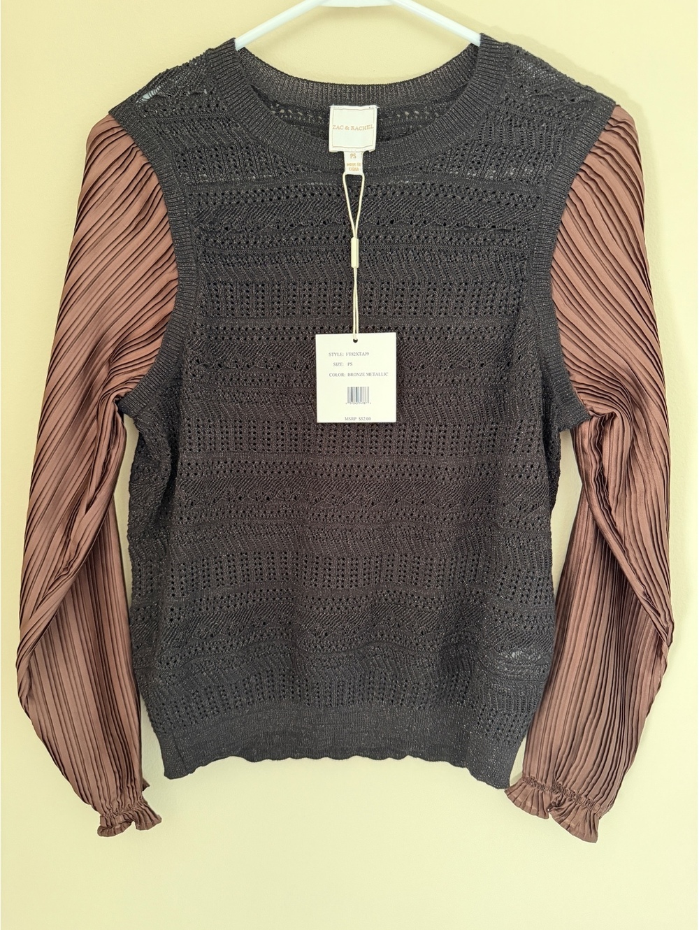 NWT PS Zac & Rachel sweater blouse